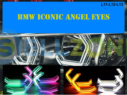 Κρυστάλλινα μάτια αγγέλου LED για BMW - L11 / L12 / L13